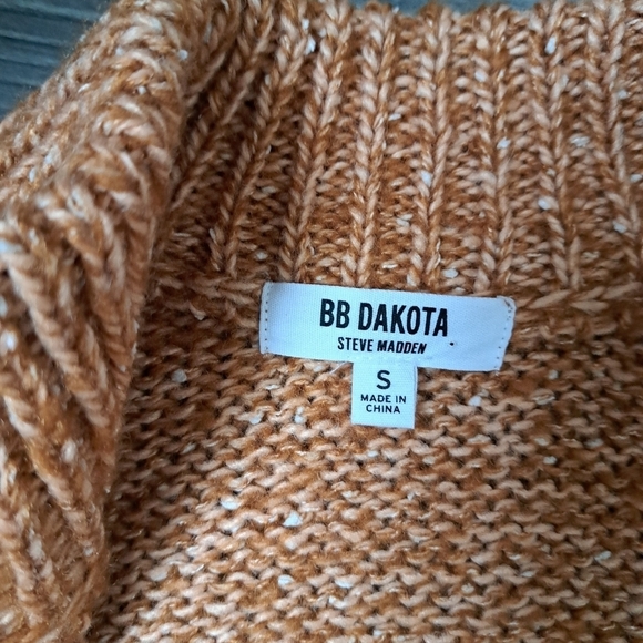 BB DAKOTA STEVE MADDEN knit cardigan button front wool blend sweater coastal SM - Picture 5 of 8